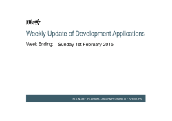 Weekly Update of Development Applications 2015-02-02-01-28-14