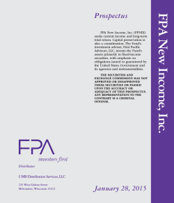 FPA New Income, Inc. Prospectus