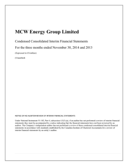 MCW Energy Group Limited