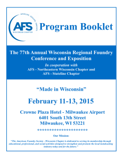 2015 AFS Program Schedule