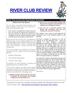 newslet - About River Club