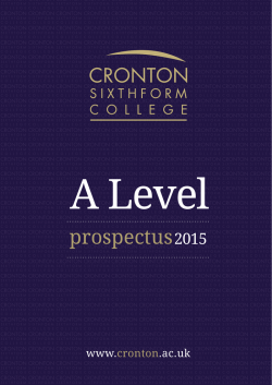 to download the A Level prospectus