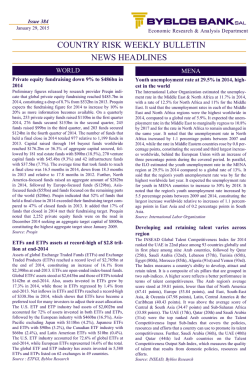 COUNTRY RISK WEEKLY BULLETIN - Issue 384