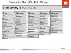 Organisation Chart of the Einhell Group