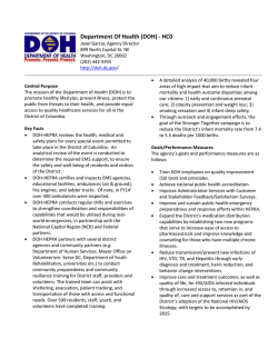 DOH Transition Report