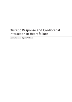 Diuretic Response and Cardiorenal Interaction in