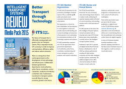 Media Pack 2015 - Intelligent Transport Systems Review