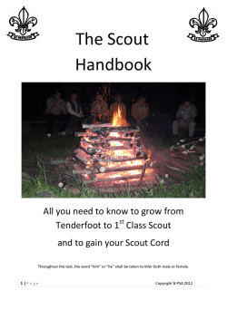 The Scout Handbook - Baden Powell Scouts Association