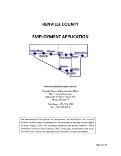 RENVILLE COUNTY EMPLOYMENT APPLICATION