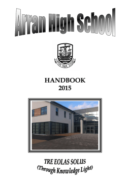 HANDBOOK 2015 - Arran High School