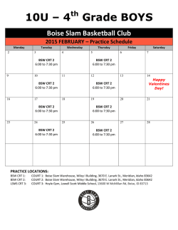 2015 4th Grade Boys - Boise Slam Basketball Club