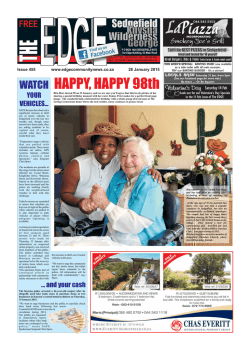 HAPPY, HAPPY 98th - The Edge Community News