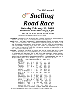 Snelling Road Race