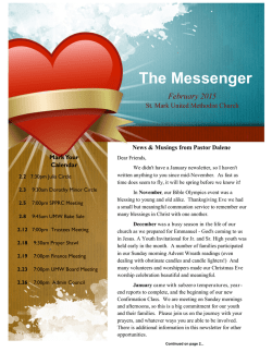 Newsletter - St Mark United Methodist Church