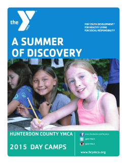 Camp Brochure 2015 - Hunterdon County YMCA