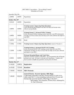 Schedule of Events - Meineke Dealers Association