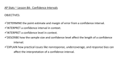 Basics of Confidence Intervals