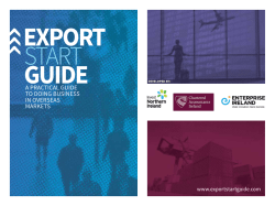 Export Start Guide - Enterprise Ireland