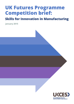 UK Futures Programme Competition brief: Skills for