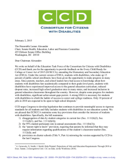 CCD Ed TF letter on Alexander bill
