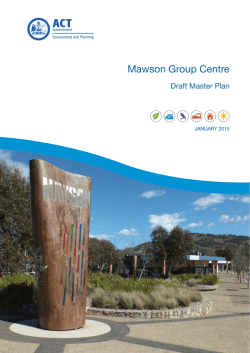 Draft Mawson Group Centre Master Plan - Time to Talk