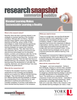 Blended Learning Makes Customizable Learning a Reality