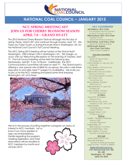 NATIONAL COAL COUNCIL ~ JANUARY 2015