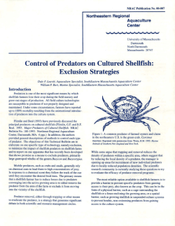 Control of Predators on Cultured Shellfish