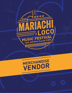 Merchandise Vendor - Mariachi Loco Music Festival