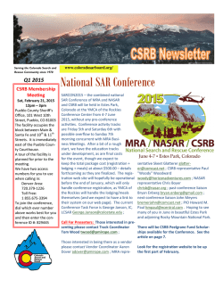 CSRB News 2015-1