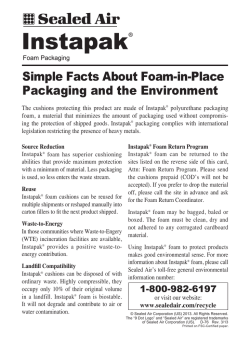 Simple Facts About Foam-in-Place Packaging and the