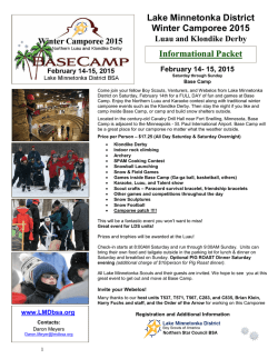 base camp - Lake Minnetonka District BSA