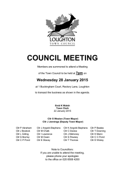 agenda - Loughton Town Council
