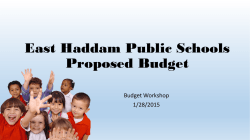 1 28 2015 Budget Workshop Presentation