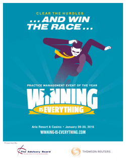 2015 - Winning is Everything
