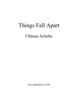 Things Fall Apart - Chinua Achebe