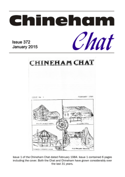 Jan 2015 - Chineham Chat Magazine