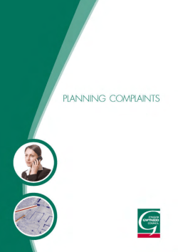 Information leaflet: Planning Complaints and the Enforcement Unit