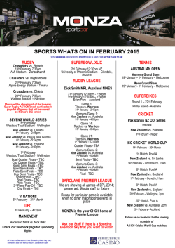 February Sports Guide