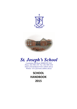 to download our 2015 School Handbook (pdf)