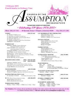 current bulletin - The Assumption Church