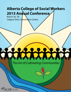 Alberta College of Social Workers 2015 Annual Conference