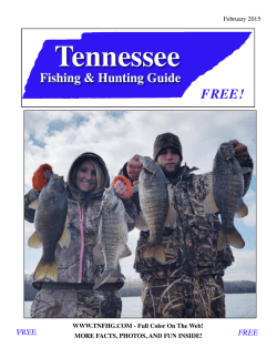 February - Tennessee Fishing and Hunting Guide