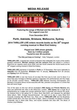 Read – Thriller Live Media Release