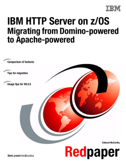 IBM HTTP Server on z/OS: Migrating from Domino