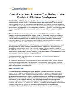 Constellation West Promotes Tom Medara to Vice