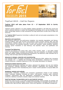 TopFuel 2015 – Call for Papers