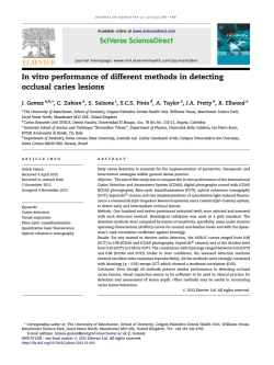 PDF (0.3 MB) - Journal of Dentistry