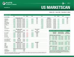 US Marketscan and Platts