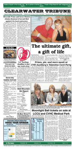 January 29, 2015 Front Page